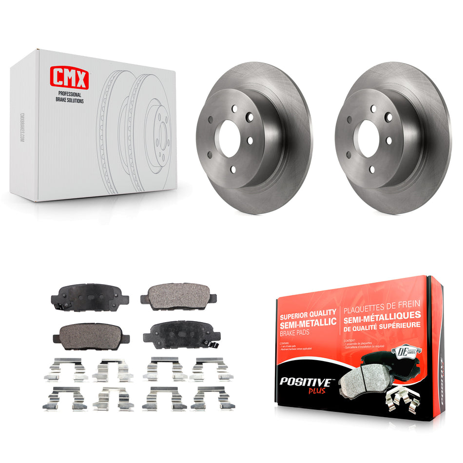 Rear Disc Brake Rotors And Semi-Metallic Pads Kit For Nissan Altima Sentra Maxima Juke K8F-101738