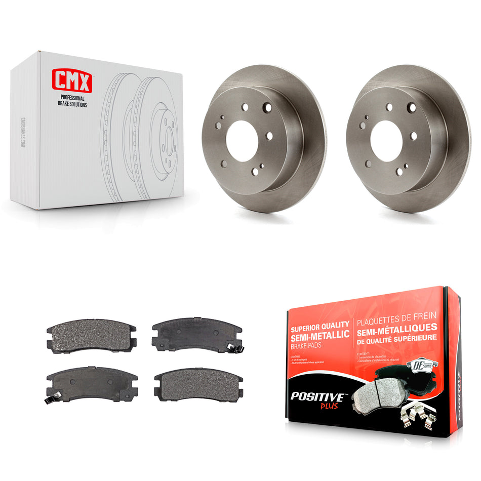 Rear Disc Brake Rotors And Semi-Metallic Pads Kit For Mitsubishi Galant Eclipse K8F-101772