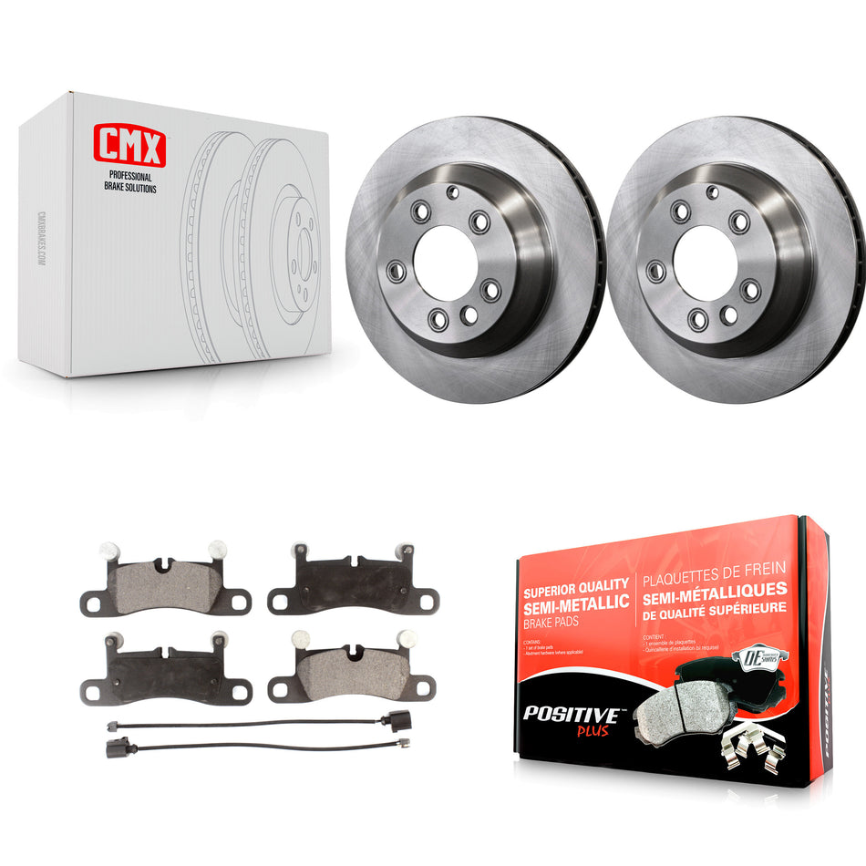 Rear Disc Brake Rotors And Semi-Metallic Pads Kit For Porsche Cayenne Volkswagen Touareg K8F-101776