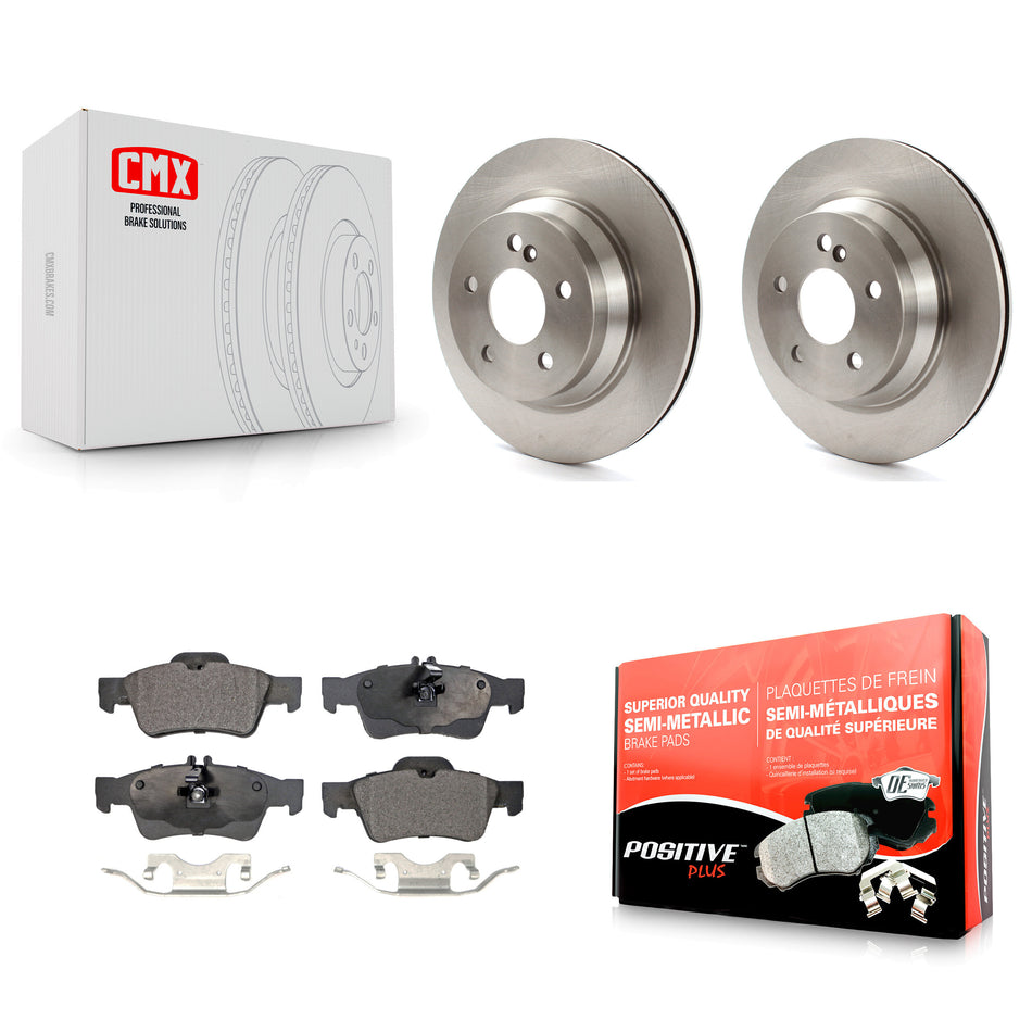 Rear Disc Brake Rotors And Semi-Metallic Pads Kit For Mercedes-Benz E350 E320 E500 CLS550 E400 CLS500 CLS400 E550 E63 AMG K8F-101780