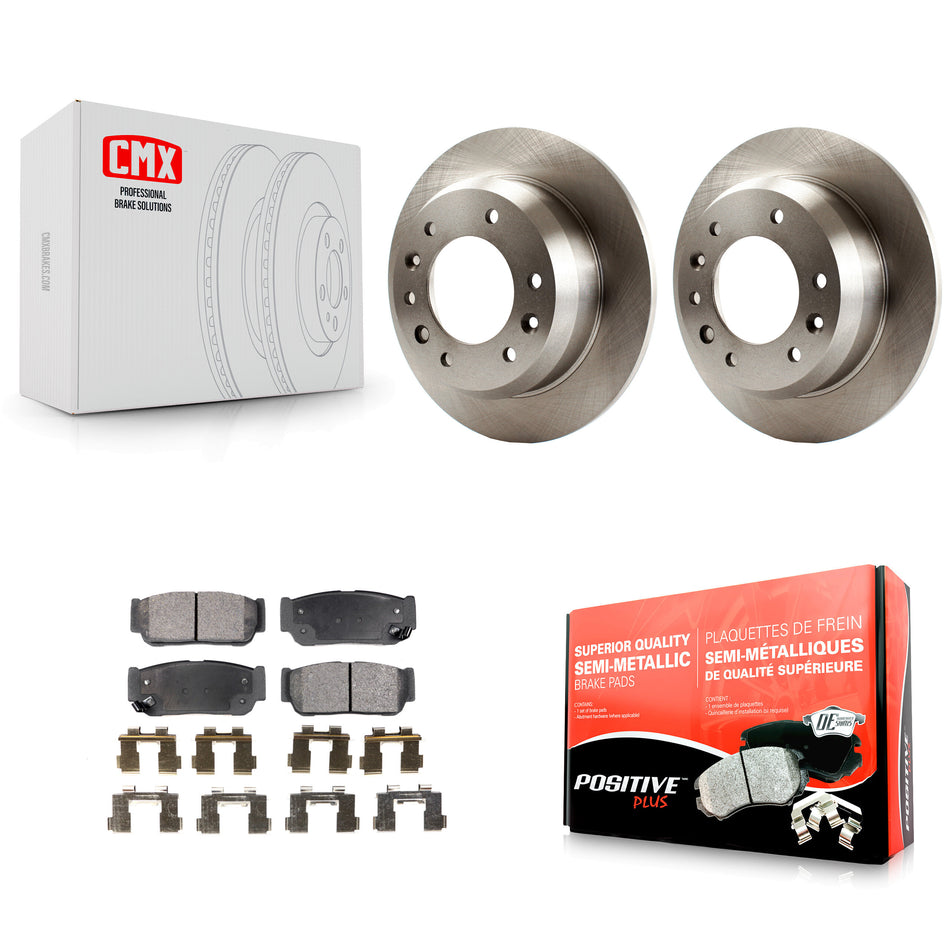 Rear Disc Brake Rotors And Semi-Metallic Pads Kit For Kia Sedona Hyundai Entourage To 04/27/06 K8F-101827