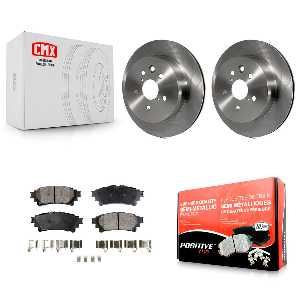 Rear Disc Brake Rotors And Semi-Metallic Pads Kit For Lexus IS250 IS350 K8F-101837
