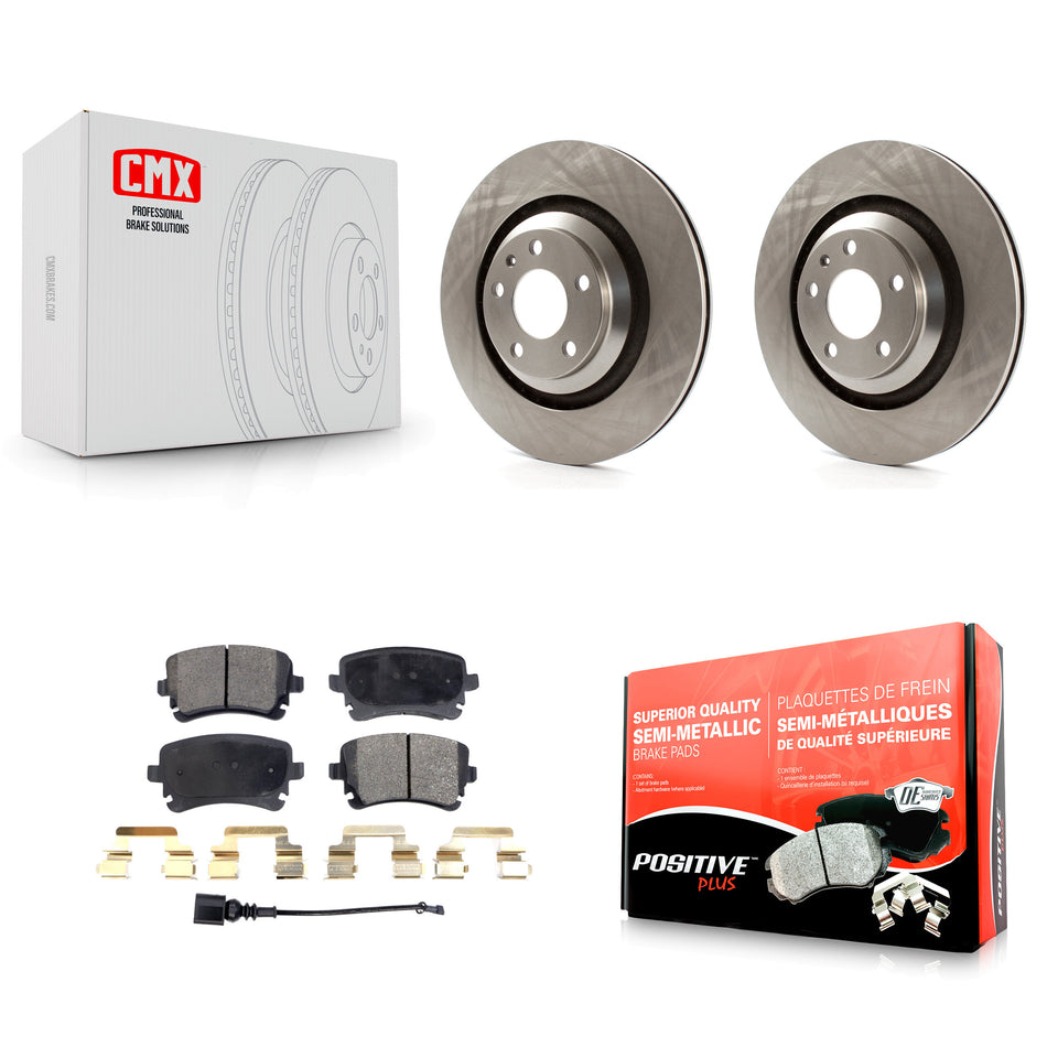 Rear Disc Brake Rotors And Semi-Metallic Pads Kit For Audi A6 Quattro With 330mm Diameter Rotor K8F-101845