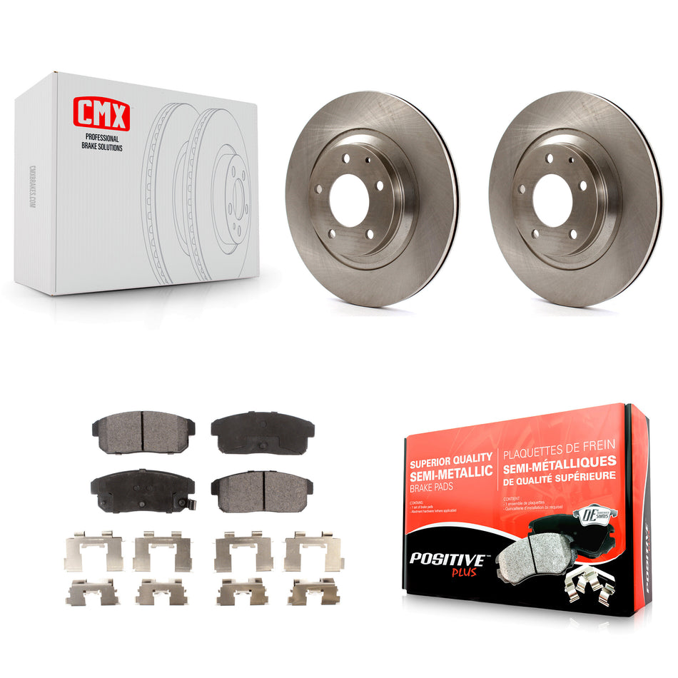 Rear Disc Brake Rotors And Semi-Metallic Pads Kit For 2004-2011 Mazda RX-8 K8F-101846