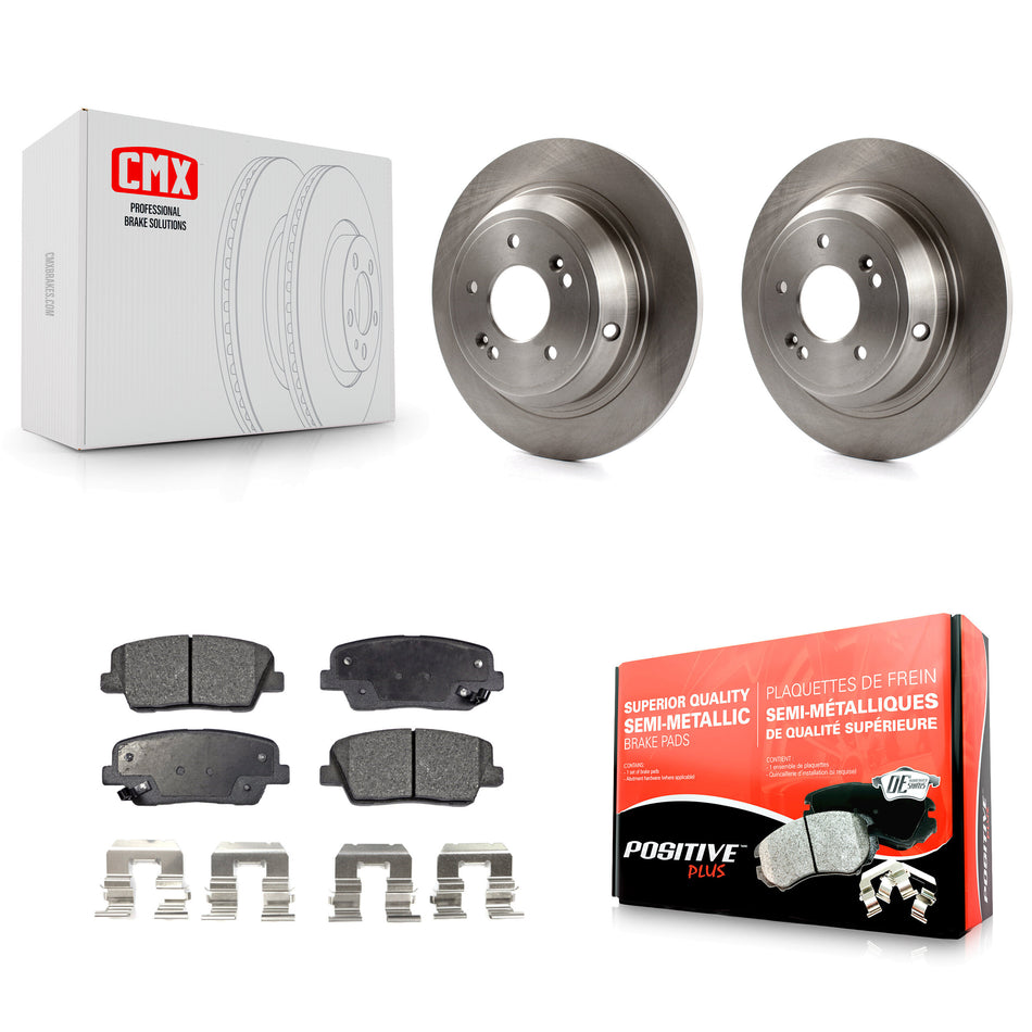 Rear Disc Brake Rotors And Semi-Metallic Pads Kit For Hyundai Genesis K8F-101888