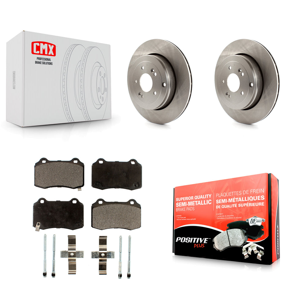 Rear Disc Brake Rotors And Semi-Metallic Pads Kit For Hyundai Genesis Coupe K8F-101899