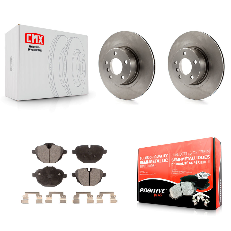 Rear Disc Brake Rotors And Semi-Metallic Pads Kit For BMW X3 X4 K8F-101921
