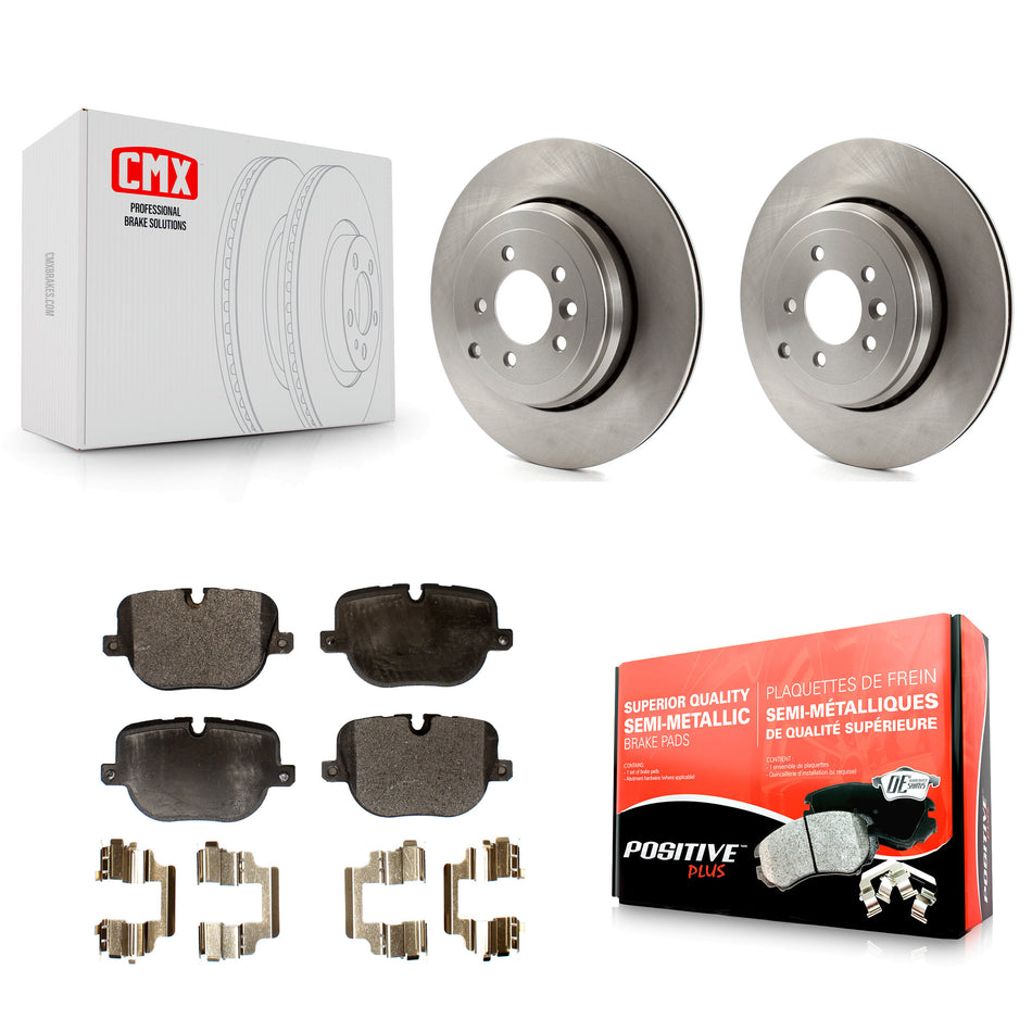 Rear Disc Brake Rotors And Semi-Metallic Pads Kit For 2010-2013 Land Rover Range Sport Supercharged K8F-101922