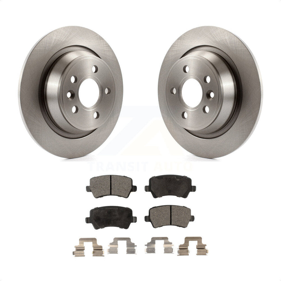 Rear Disc Brake Rotors And Semi-Metallic Pads Kit For 2012-2015 Land Rover Range Evoque K8F-101926