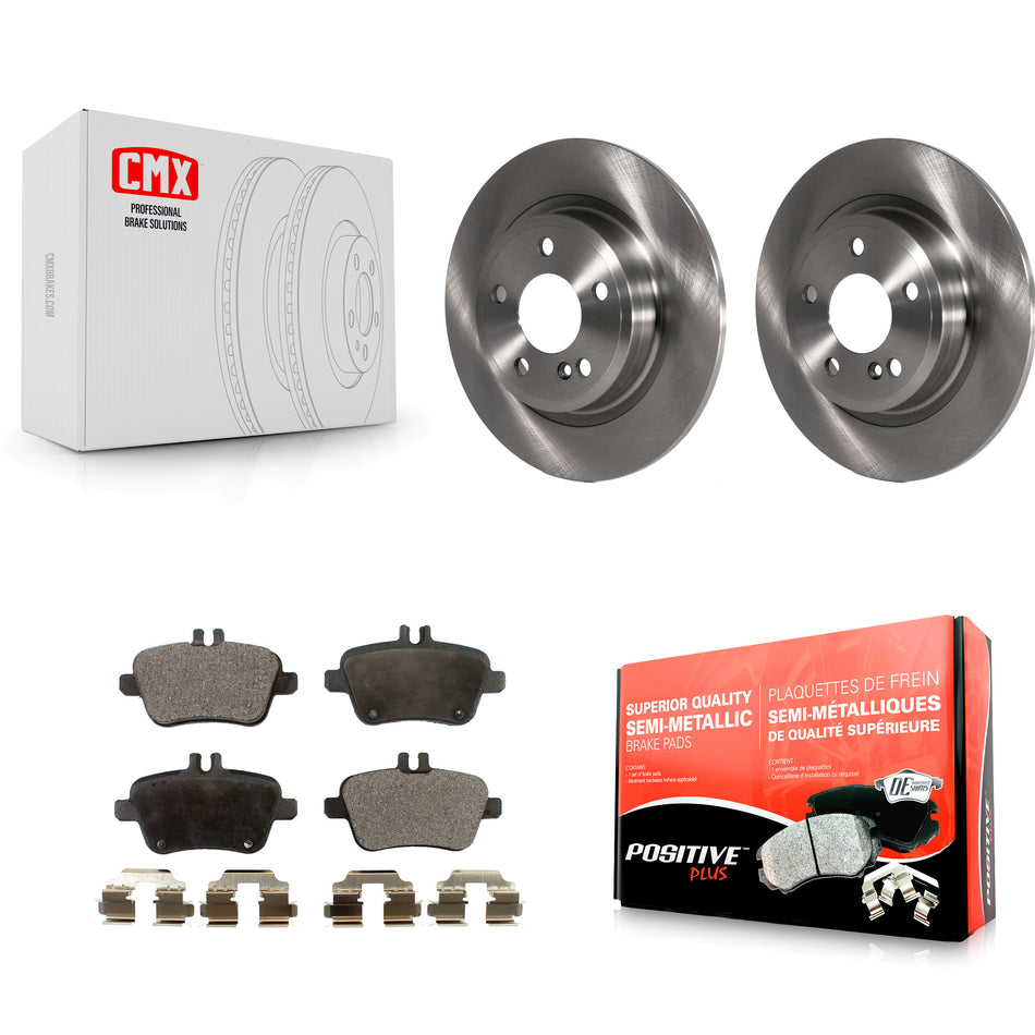 Rear Disc Brake Rotors And Semi-Metallic Pads Kit For Mercedes-Benz GLA250 CLA250 INFINITI QX30 B Electric Drive B250e K8F-101952