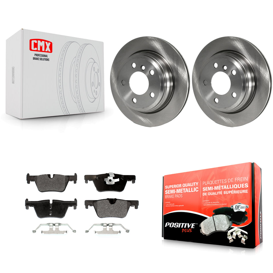 Rear Disc Brake Rotors And Semi-Metallic Pads Kit For BMW 328i xDrive 320i 330i 428i 430i Gran Coupe GT 328d K8F-101957
