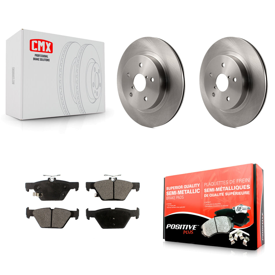 Rear Disc Brake Rotors And Semi-Metallic Pads Kit For Subaru Outback Legacy WRX K8F-101962