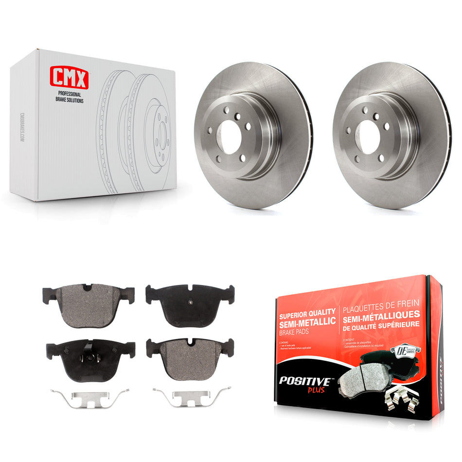 Rear Disc Brake Rotors And Semi-Metallic Pads Kit For BMW X5 X6 K8F-101971