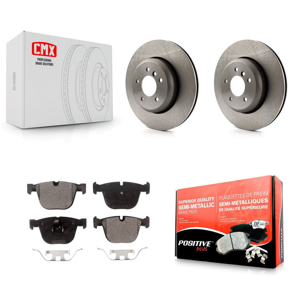 Rear Disc Brake Rotors And Semi-Metallic Pads Kit For BMW 650i 535i 550i 645Ci 545i K8F-101979