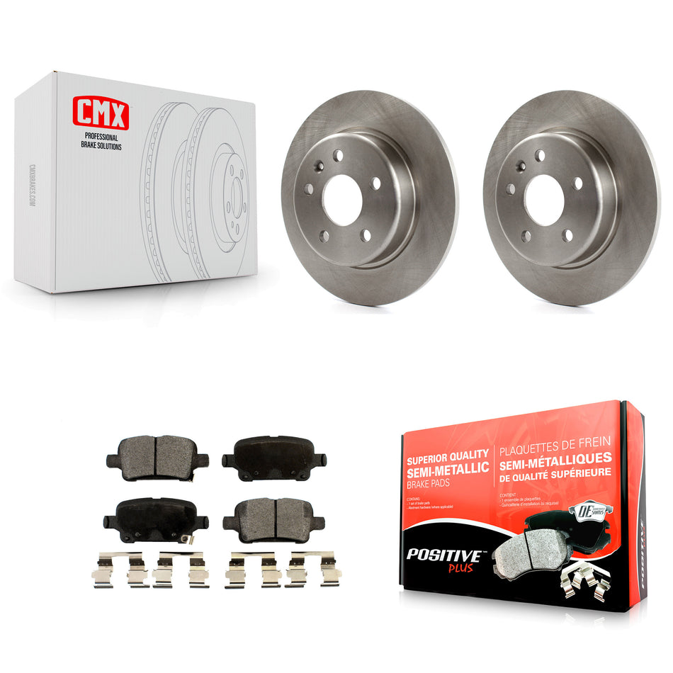 Rear Disc Brake Rotors And Semi-Metallic Pads Kit For Chevrolet Cruze Volt Bolt EV EUV K8F-101980