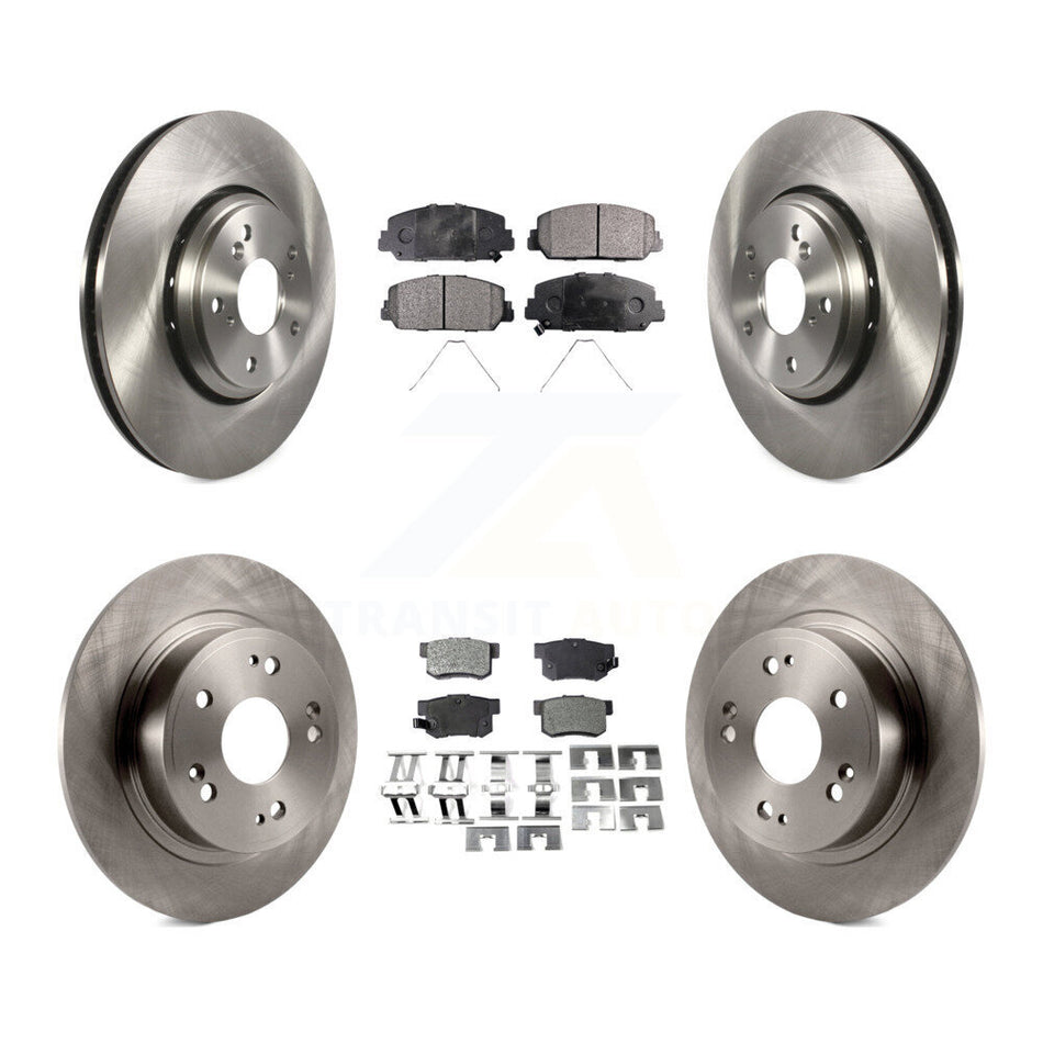 Front Rear Disc Brake Rotors And Semi-Metallic Pads Kit For 2017-2022 Acura ILX K8F-102242