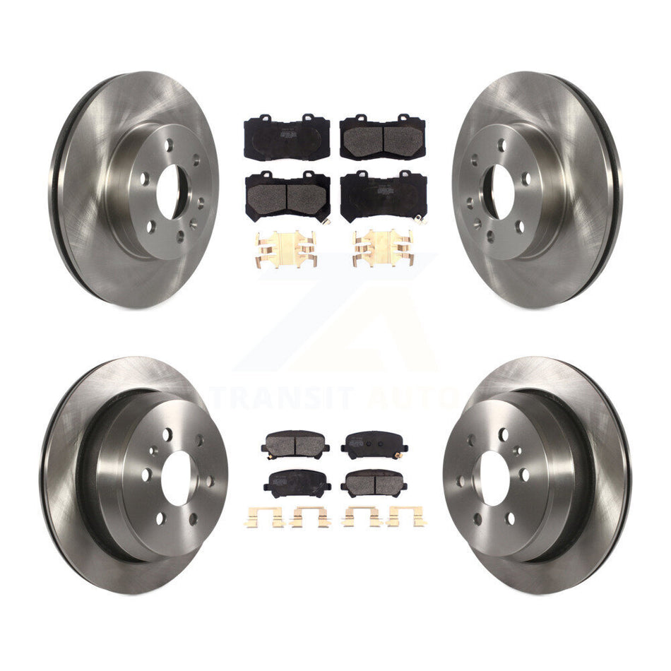 Front Rear Disc Brake Rotors And Semi-Metallic Pads Kit For 2015-2020 Chevrolet Colorado GMC Canyon K8F-102550