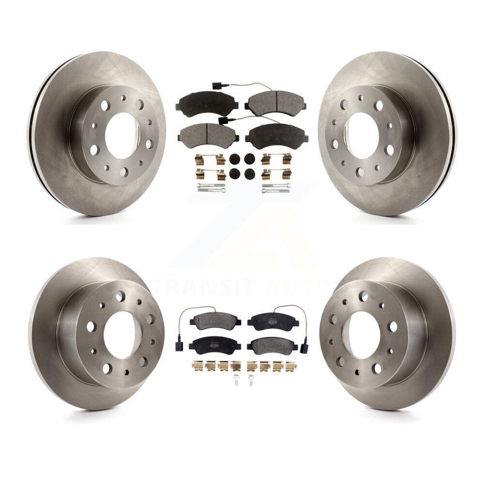 Front Rear Disc Brake Rotors And Semi-Metallic Pads Kit For Ram ProMaster 1500 2500 3500 K8F-102555