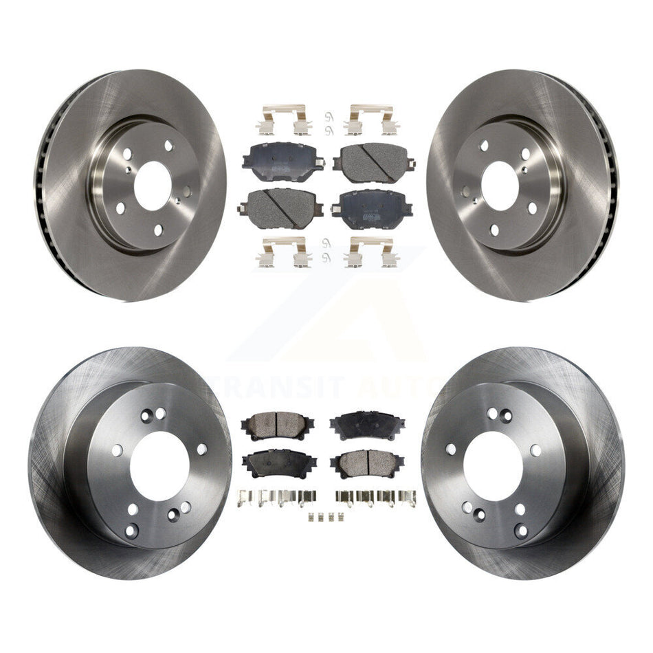 Front Rear Disc Brake Rotors And Semi-Metallic Pads Kit For Lexus IS250 K8F-102574