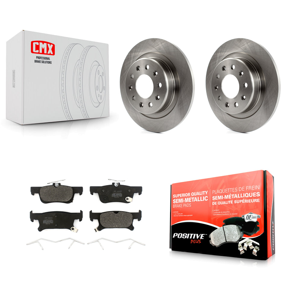 Rear Disc Brake Rotors And Semi-Metallic Pads Kit For 2016-2019 Buick Envision With 288mm Diameter Rotor K8F-102592