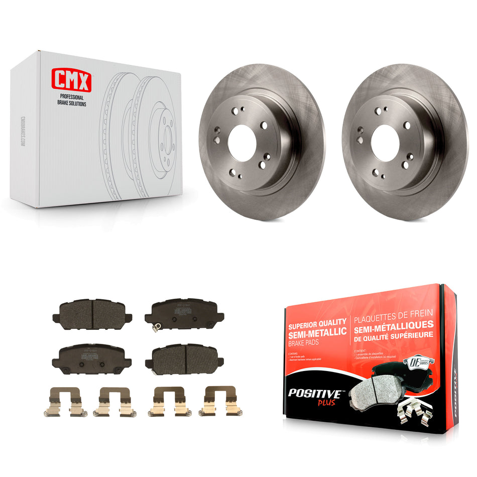 Rear Disc Brake Rotors And Semi-Metallic Pads Kit For 2016-2022 Honda HR-V K8F-102597