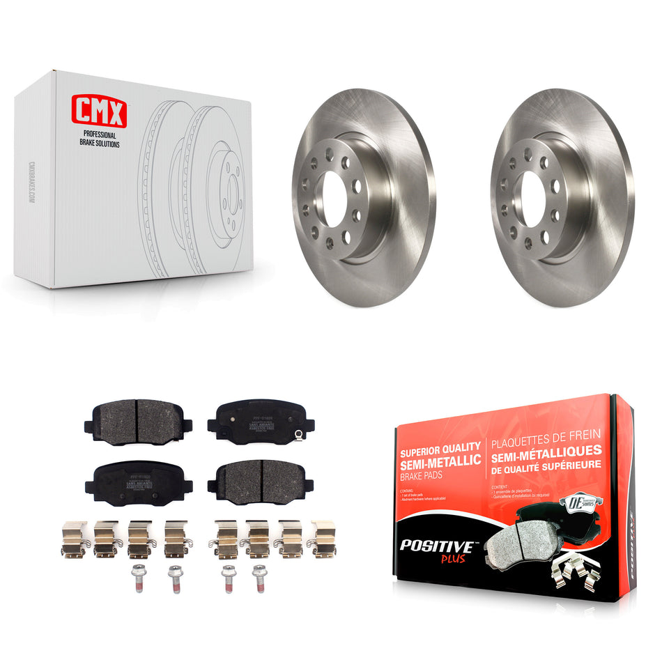 Rear Disc Brake Rotors And Semi-Metallic Pads Kit For Jeep Renegade Fiat 500X K8F-102611
