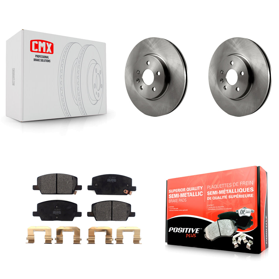 Front Disc Brake Rotors And Semi-Metallic Pads Kit For Chevrolet Trax Buick Encore K8F-102625