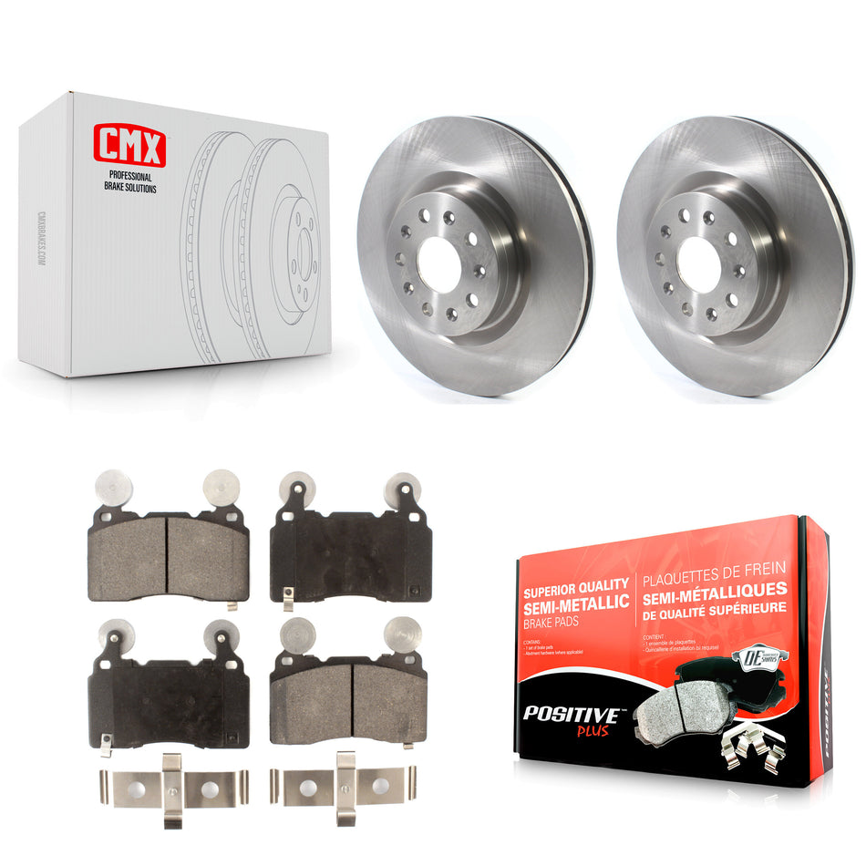 Front Disc Brake Rotors And Semi-Metallic Pads Kit For Cadillac CTS Chevrolet Camaro CT6 K8F-102641