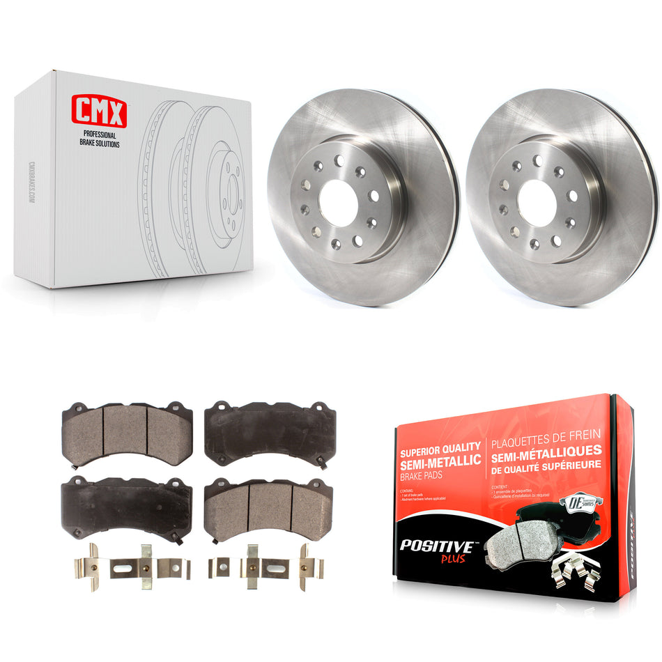 Front Disc Brake Rotors And Semi-Metallic Pads Kit For 2019-2020 Chevrolet Camaro LT LS With 6 Piston Brembo Calipers K8F-102645