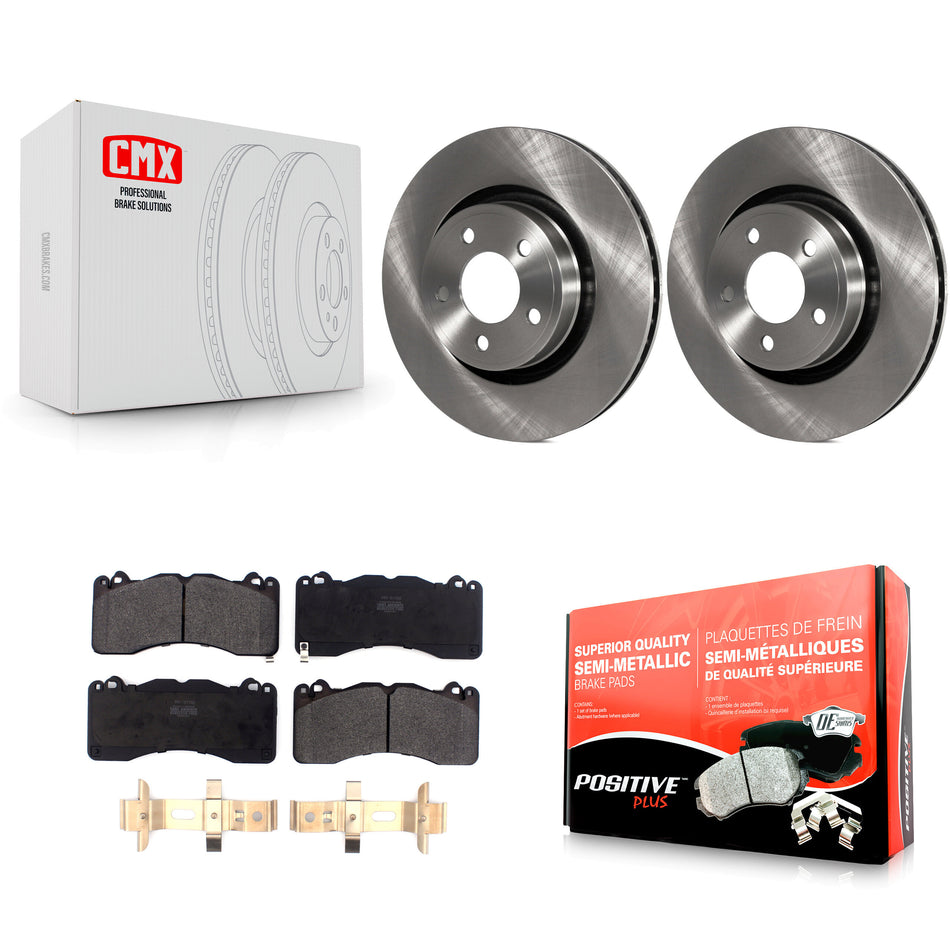 Front Disc Brake Rotors And Semi-Metallic Pads Kit For 2015 Ford Mustang V6 With Brembo Brakes K8F-102650