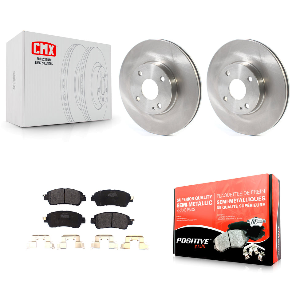 Front Disc Brake Rotors And Semi-Metallic Pads Kit For Toyota Yaris iA Scion K8F-102674