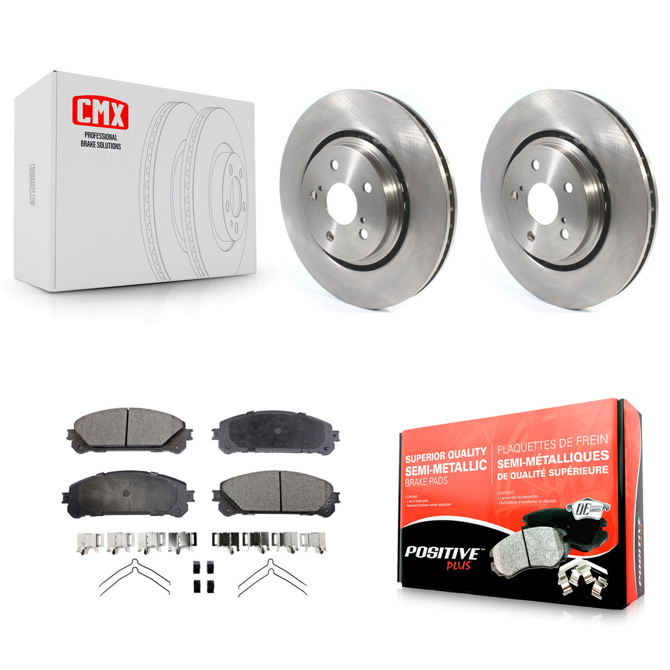 Front Disc Brake Rotors And Semi-Metallic Pads Kit For Lexus RX350 RX450h Toyota RX350L Camry RX450hL Avalon NX250 NX350 NX350h K8F-102675