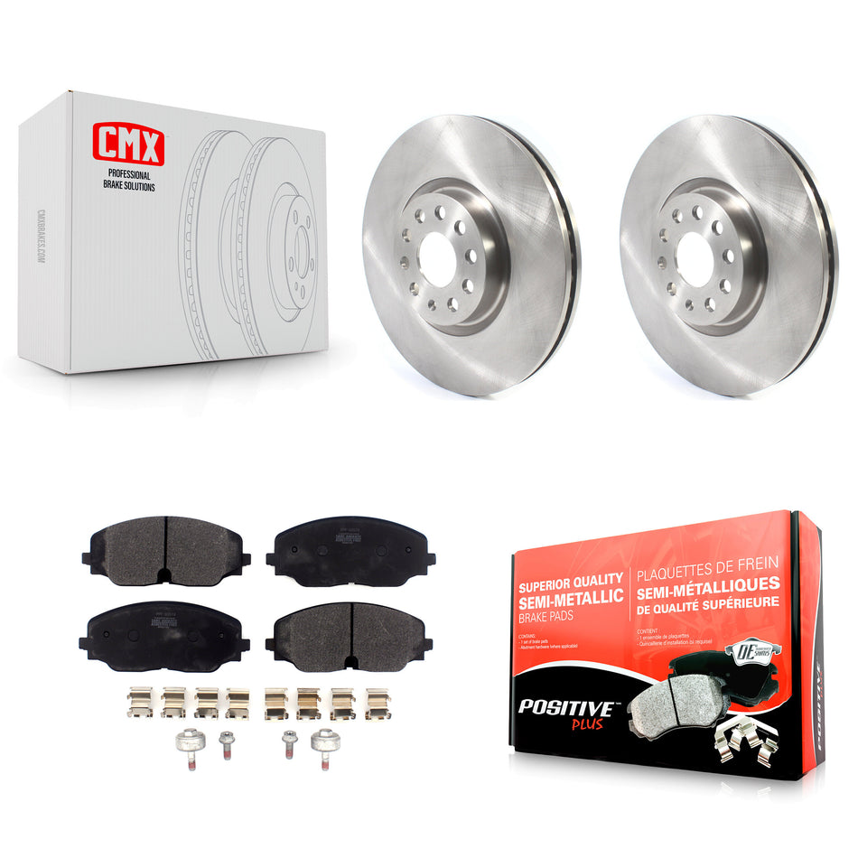 Front Disc Brake Rotors And Semi-Metallic Pads Kit For Volkswagen Atlas Cross Sport K8F-102684