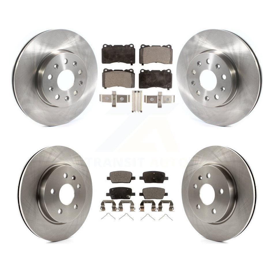 Front Rear Disc Brake Rotors And Semi-Metallic Pads Kit For Chevrolet Camaro K8F-102699