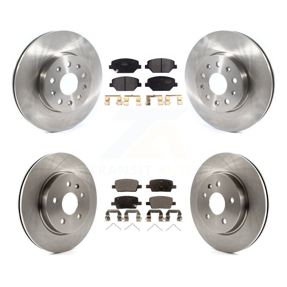 Front Rear Disc Brake Rotors And Semi-Metallic Pads Kit For Chevrolet Camaro Without Brembo Calipers K8F-102704