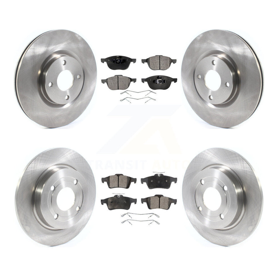 Front Rear Disc Brake Rotors And Semi-Metallic Pads Kit For Ford EcoSport K8F-102713