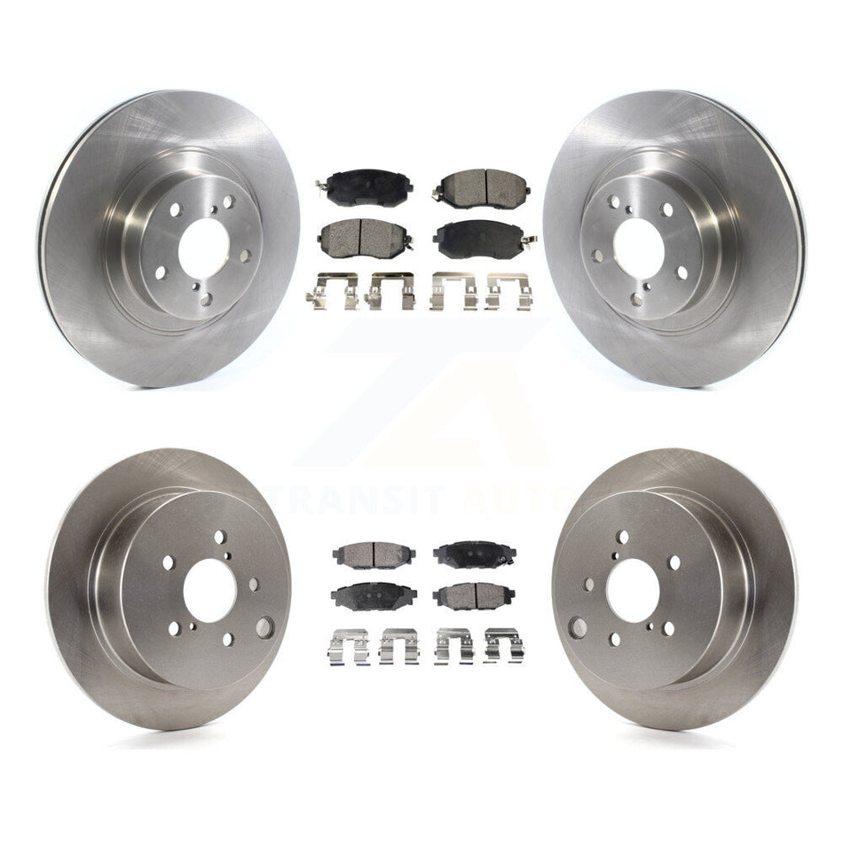 Front Rear Disc Brake Rotors And Semi-Metallic Pads Kit For Subaru Forester XV Crosstrek With 292mm Diameter Rotor K8F-102721