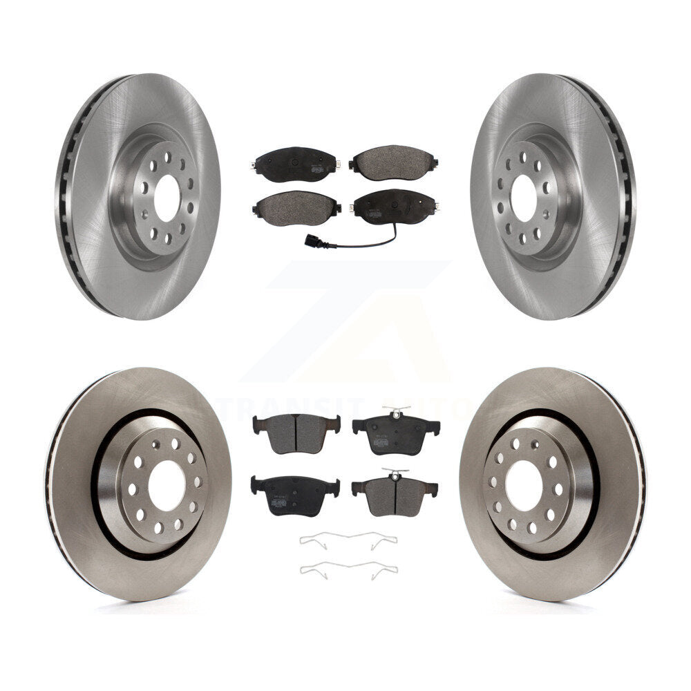 Front Rear Brake Rotor & Semi-Metallic Pad Kit For Audi Q3 Volkswagen Golf R Arteon S3 A3 K8F-102745