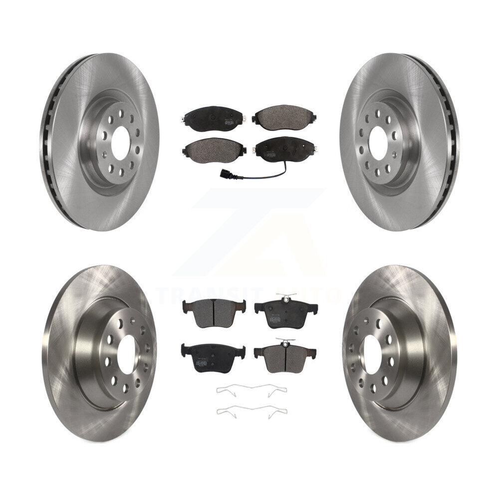 Front Rear Disc Brake Rotors And Semi-Metallic Pads Kit For Volkswagen Tiguan Jetta K8F-102746