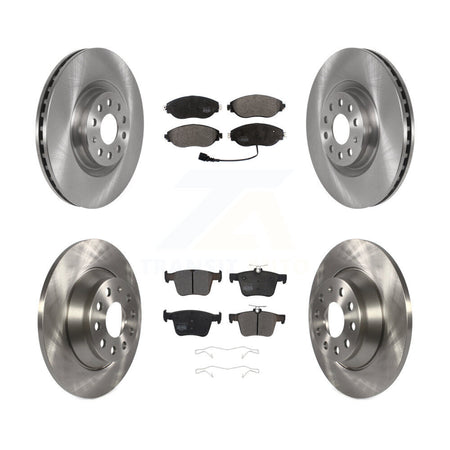 Front Rear Disc Brake Rotors And Semi-Metallic Pads Kit For Volkswagen Tiguan Jetta K8F-102746