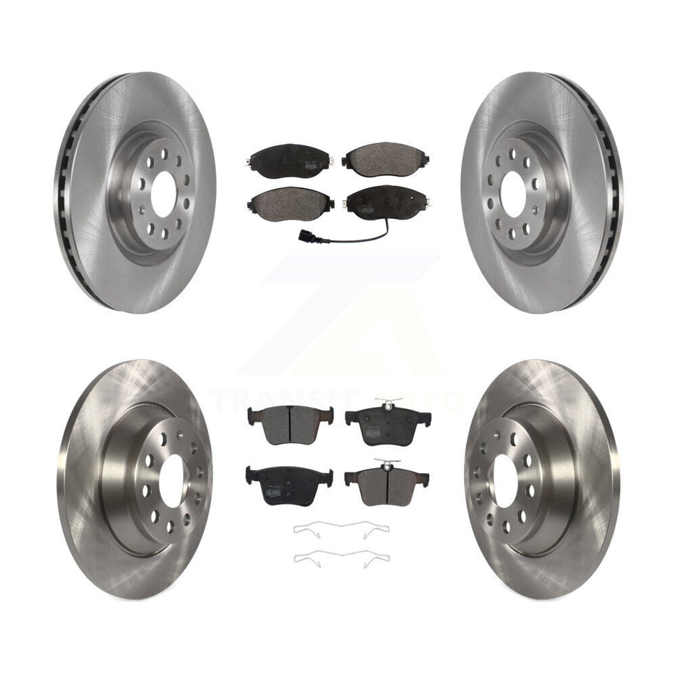 Front Rear Disc Brake Rotors And Semi-Metallic Pads Kit For Volkswagen Tiguan Jetta K8F-102746