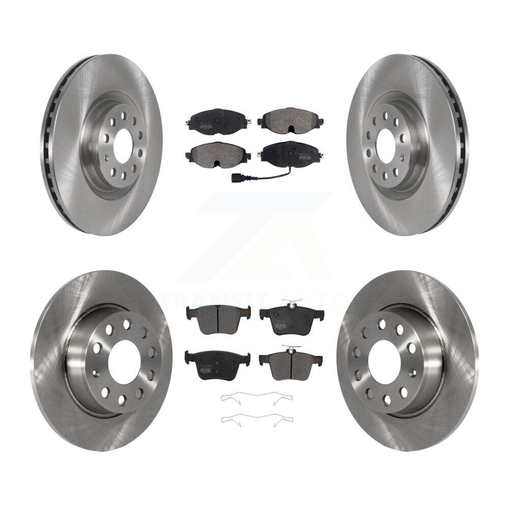 Front Rear Brake Rotors Semi-Metallic Pad Kit For Audi A3 With 340mm Diameter Rotor K8F-102748