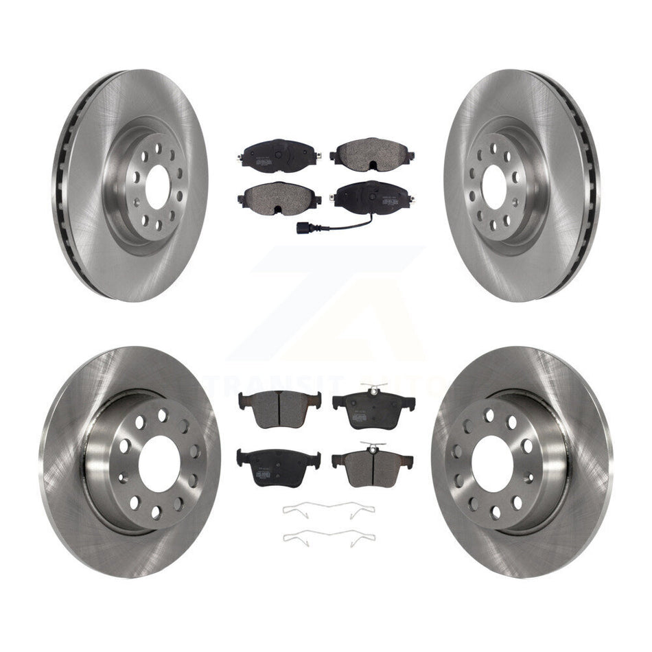Front Rear Brake Rotors Semi-Metallic Pad Kit For Audi A3 With 340mm Diameter Rotor K8F-102748