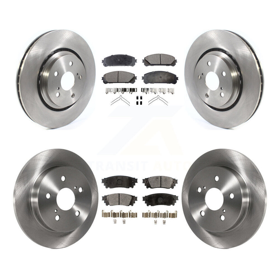 Front Rear Disc Brake Rotors And Semi-Metallic Pads Kit For Toyota Camry Avalon TRD K8F-102755
