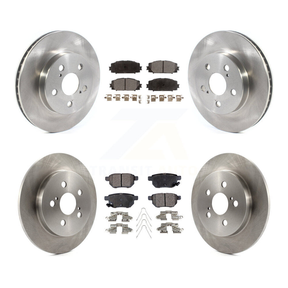 Front Rear Disc Brake Rotors And Semi-Metallic Pads Kit For Toyota Corolla Prius Prime K8F-102760