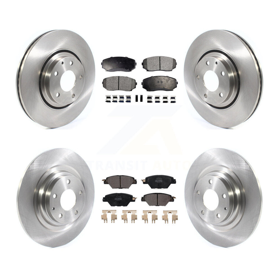 Front Rear Disc Brake Rotors And Semi-Metallic Pads Kit For 2016-2022 Mazda CX-9 K8F-102766
