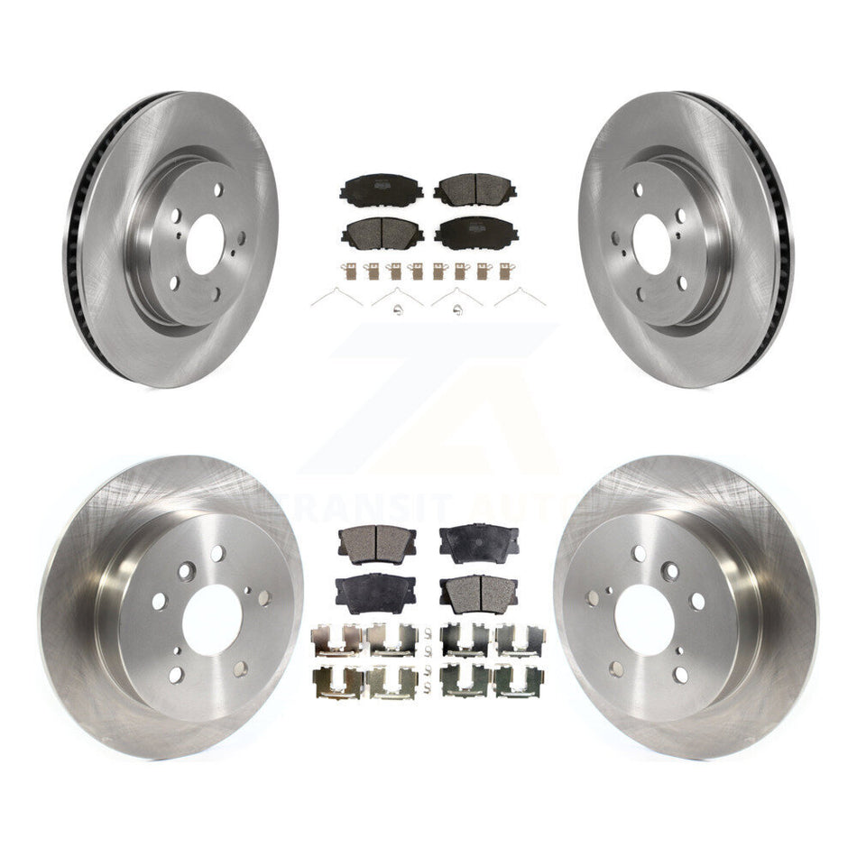 Front Rear Disc Brake Rotors And Semi-Metallic Pads Kit For Toyota Camry K8F-102768