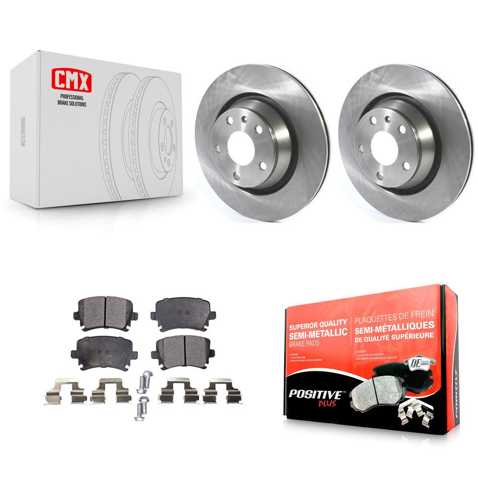 Rear Disc Brake Rotors And Semi-Metallic Pads Kit For Audi TT Quattro RS K8F-102794