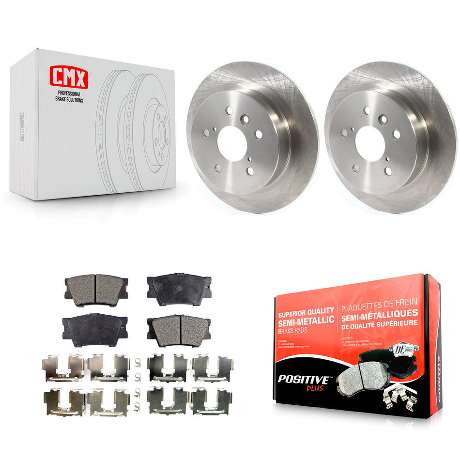 Rear Disc Brake Rotors And Semi-Metallic Pads Kit For Toyota Camry K8F-102805