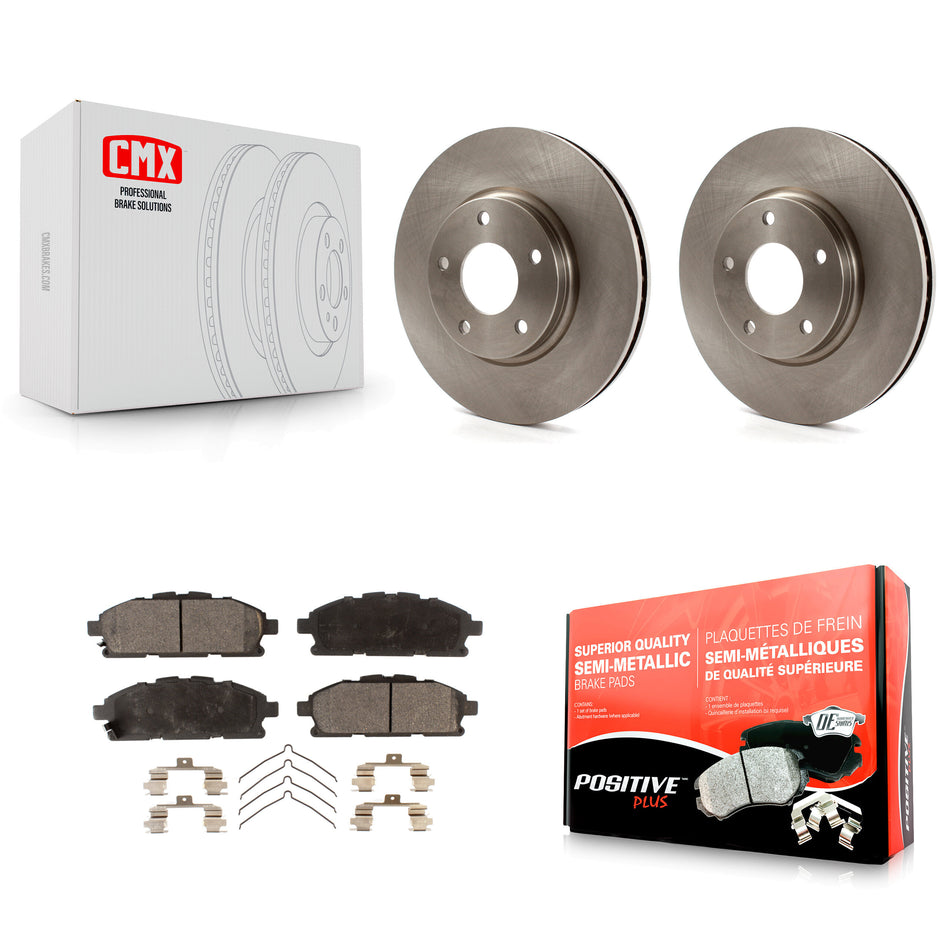 Front Disc Brake Rotors And Semi-Metallic Pads Kit For 2011-2017 Nissan Quest K8F-102822